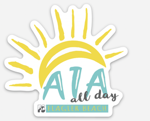 Sticker A1A all Day Flagler Beach